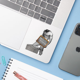 Pegatina El hombre del Día de Acción de Gracias de Slippery