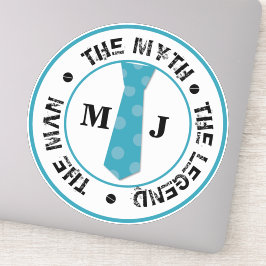 Pegatina El hombre el mito la leyenda nombre personalizado