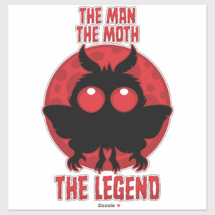 Pegatina El Hombre, La Polilla, La Leyenda - Mothman Mítico