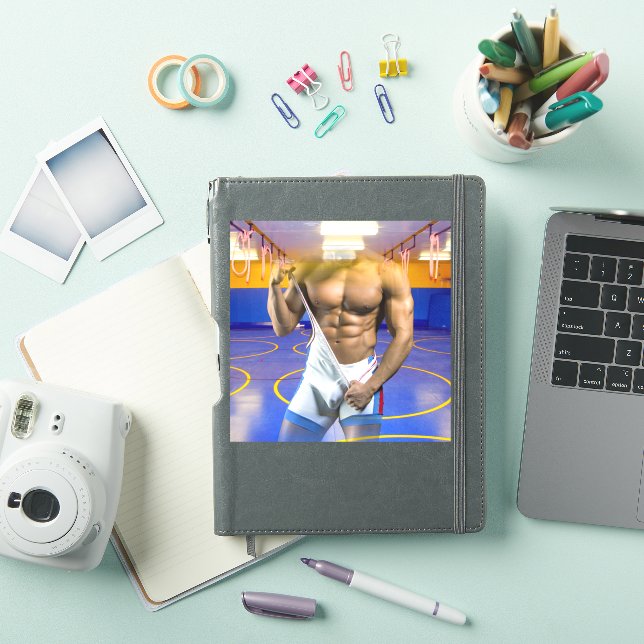 Pegatina El hombre musculoso de SlipperyJoe engrosó un tren (Funda para iPad)