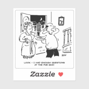 Pegatina El hombre regresa a casa del Personalizado de prue