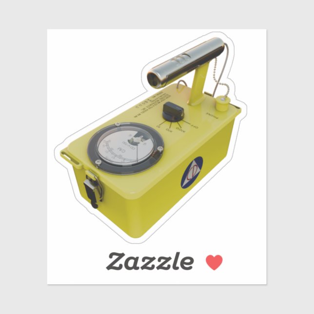 Pegatina El Icónico contador Geiger CD V-700 (Hoja)