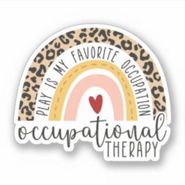 Pegatina El juego es mi ocupación favorita, el trabajo