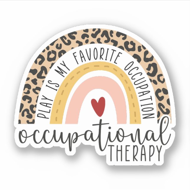 Pegatina El juego es mi ocupación favorita, el trabajo (Anverso)