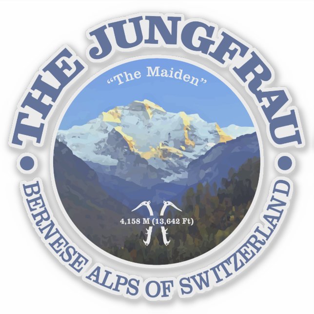 Pegatina El Jungfrau (Anverso)