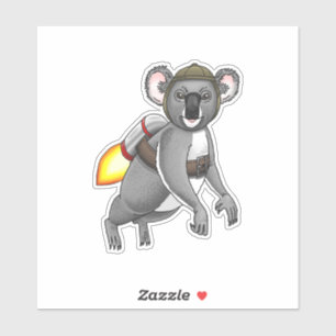 Pegatina El Koala Cohete