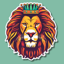 Pegatina El león es impermeable