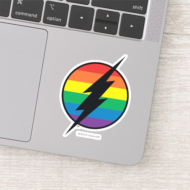 Pegatina El logo de Flash Rainbow (Detalle)