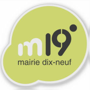 Pegatina El logo del distrito 19 de París