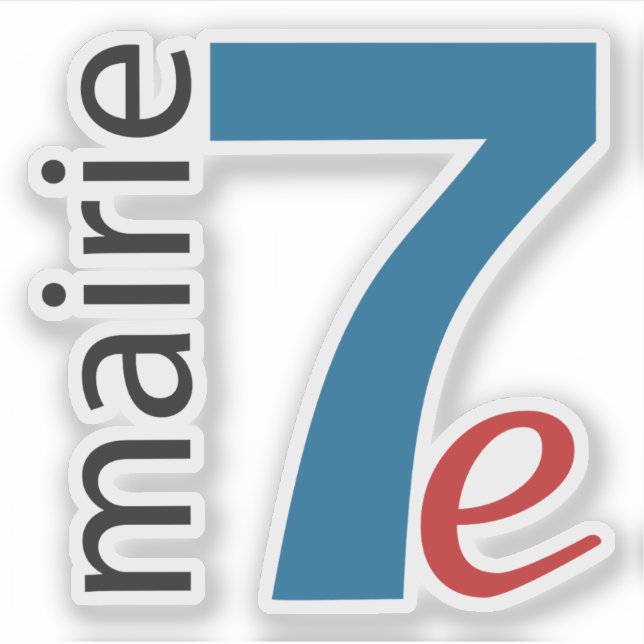 Pegatina El logo del distrito 7 de París (Anverso)