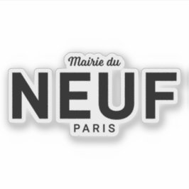 Pegatina El logo del distrito 9 de París