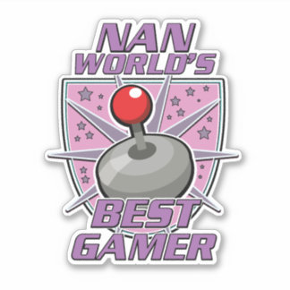 Pegatina El logo retro de mejor jugador de Nan World