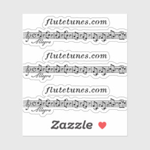 Pegatina El logotipo de flutetunes.com