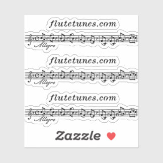 Pegatina El logotipo de flutetunes.com