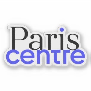 Pegatina El logotipo del Centro de París (aproximadamente 1