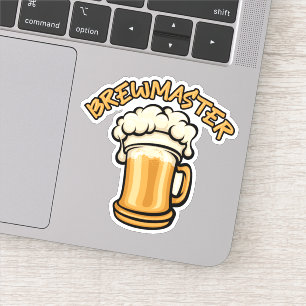 Pegatina El maestro de ceremonias necesita una jarra de cer