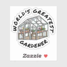 Pegatina El mejor jardinero del mundo, el más divertido