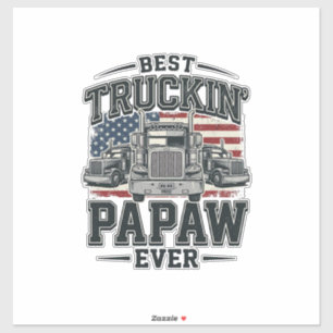 Pegatina El mejor Papá camionero de todos los tiempos Camio
