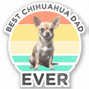 Pegatina El mejor papá de Chihuahua