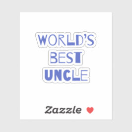 Pegatina El mejor tío del mundo