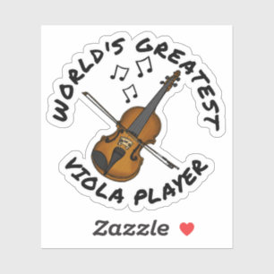 Pegatina El mejor violinista del mundo, el más violoncótico