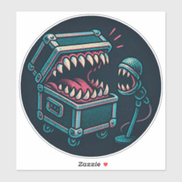 Pegatina El micrófono del karaoke