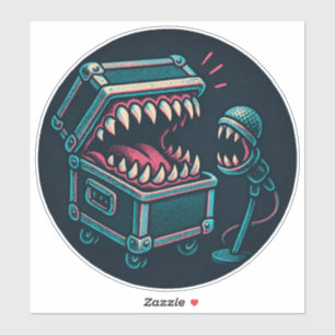 Pegatina El micrófono del karaoke