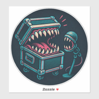 Pegatina El micrófono del karaoke