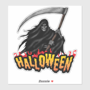 Pegatina El miedo de Halloween de pañales
