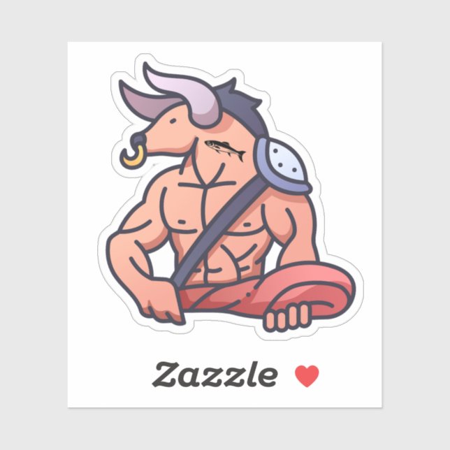 Pegatina El "MINNOWtaur" (Hoja)