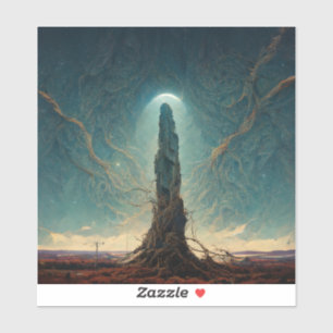 Pegatina El Monolith 2 Fantasy Sci-Fi Art