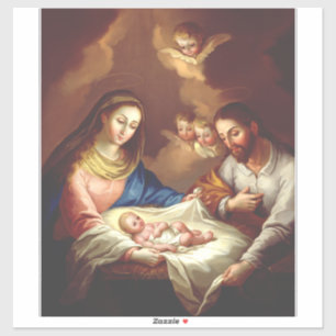 Pegatina El nacimiento de Jesucristo