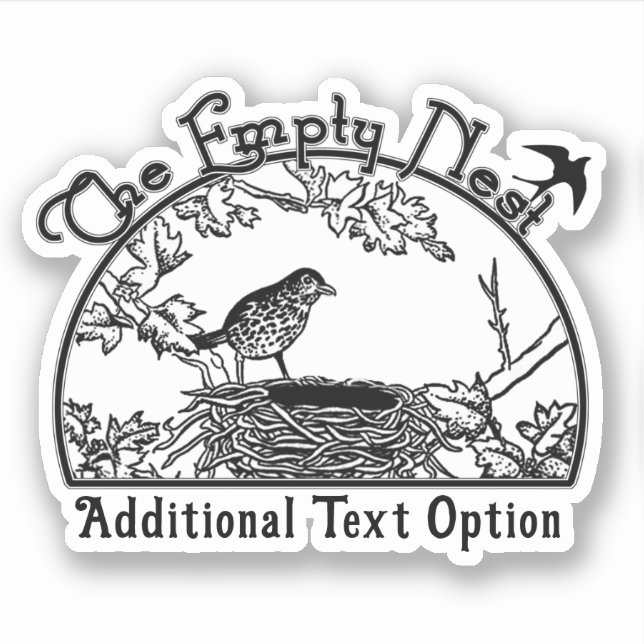 Pegatina El nido vacío (Anverso)