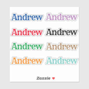 Pegatina El nombre Andrew