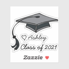 Pegatina El nombre personalizado del año de graduación pers