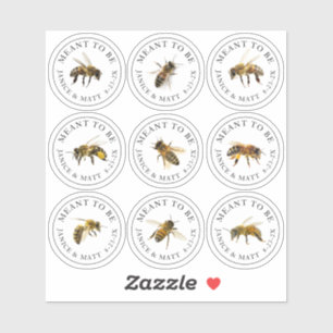 Pegatina El objetivo es ser Boda de marcas de miel de abeja