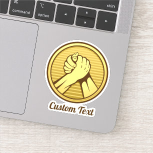 Pegatina El oro de la lucha armada