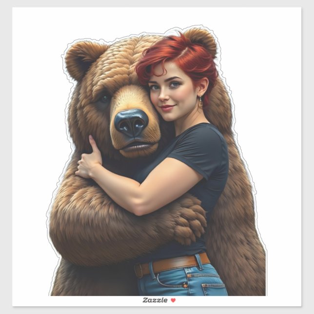 Pegatina El oso (Hoja)