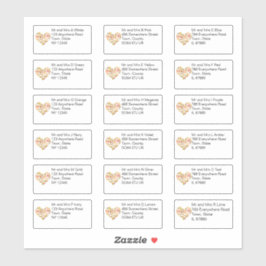 Pegatina El otoño deja al corazón nombre y dirección indivi