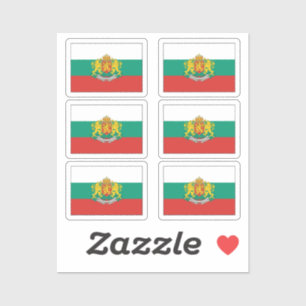 Pegatina El paquete de bandera de Bulgaria de 6