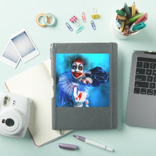 Pegatina El payaso amenazador de SlipperyJoe Feliz Hallowee