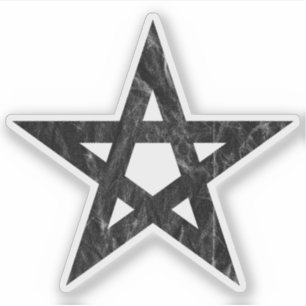 Pegatina El pentagrama (cosecha negra)
