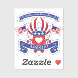 Pegatina El presidente Trump hace a Estados Unidos grande
