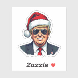 Pegatina El presidente Trump Navidades que recuperan a Esta
