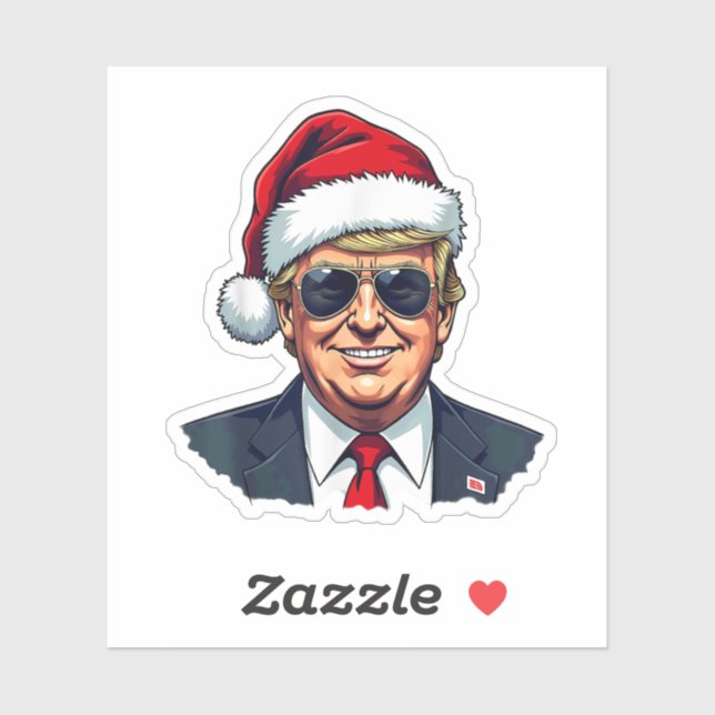Pegatina El presidente Trump Navidades que recuperan a Esta (Hoja)