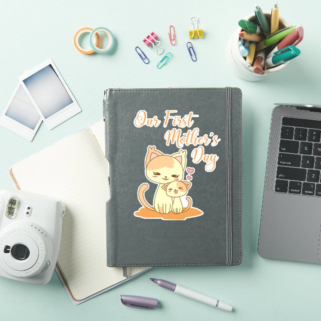 Pegatina El primer día de nuestra madre (Funda para iPad)