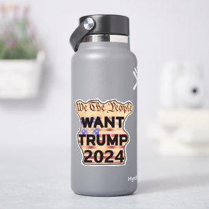 Pegatina El pueblo quiere a Trump