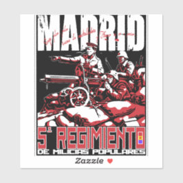 Pegatina El Quinto Regimiento MADRID T-Shirt