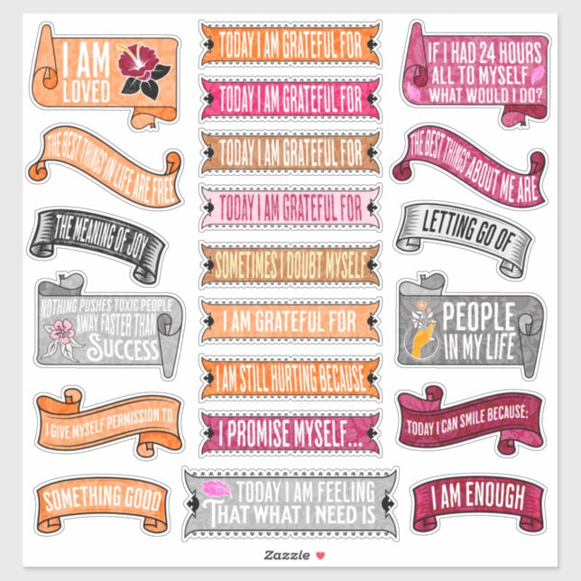 Pegatina El registro en el diario provoca una enorme hoja d (Hoja)