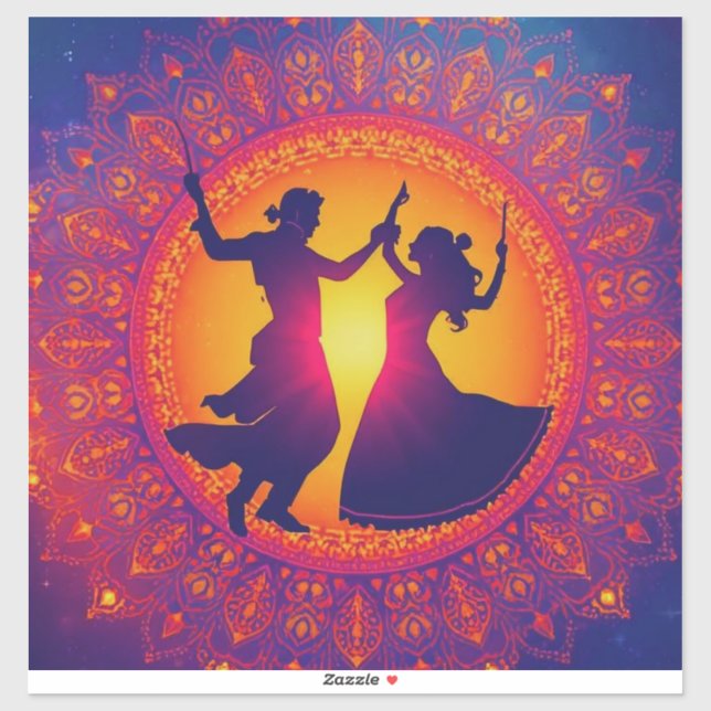 Pegatina El ritmo eterno de Shakti (Hoja)